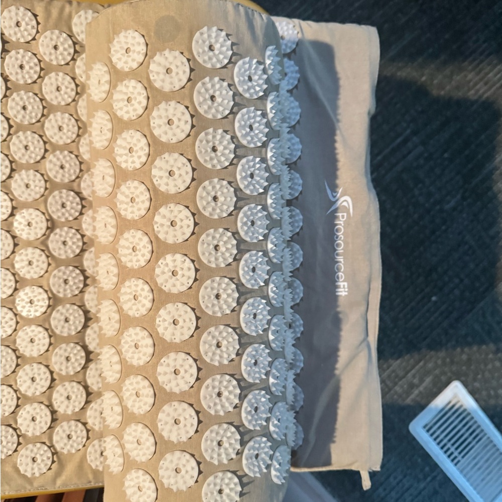 ProsourceFit Tan Acupressure Mat with White Points